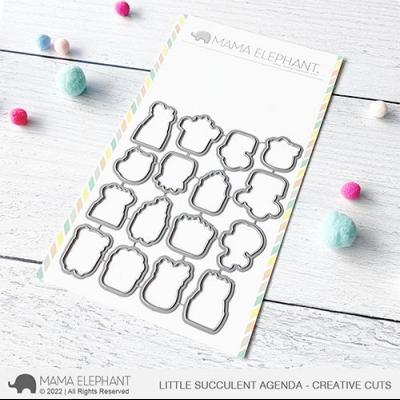 Mama Elephant Creative Cuts - Little Succulent Agenda